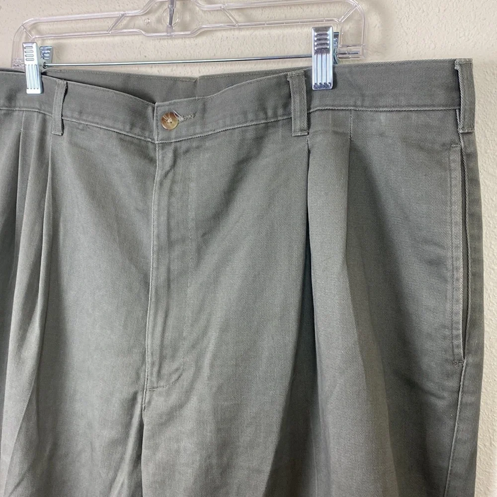 Flyers | Green Cotton Dress Pant Trousers Men's 42x30